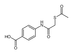 4-[(2-acetylsulfanylacetyl)amino]benzoic acid结构式