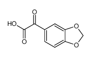 2-(苯并[d][1,3]二氧戊环-5-基)-2-氧代乙酸结构式