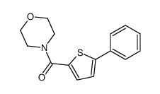 morpholin-4-yl-(5-phenylthiophen-2-yl)methanone结构式
