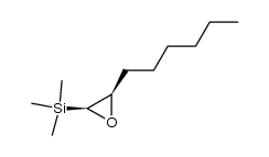 cis-2-(1'-hexyl)-1-(trimethylsilyl)oxirane结构式