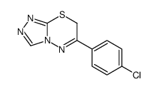 6-(4-chlorophenyl)-7H-[1,2,4]triazolo[3,4-b][1,3,4]thiadiazine结构式