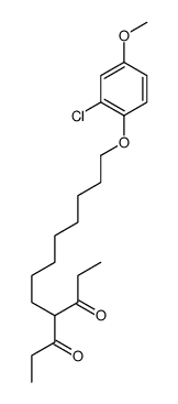 4-[8-(2-chloro-4-methoxyphenoxy)octyl]heptane-3,5-dione结构式