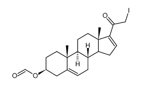 3β-formyloxy-21-iodo-pregna-5,16-dien-20-one结构式