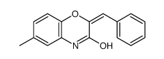 2-benzylidene-6-methyl-4H-1,4-benzoxazin-3-one结构式