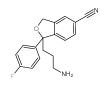 1-(3-aminopropyl)-1-(4-fluorophenyl)-3H-2-benzofuran-5-carbonitrile结构式