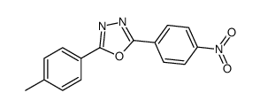 2-(4-methylphenyl)-5-(4-nitrophenyl)-1,3,4-oxadiazole结构式