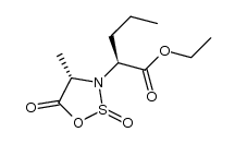 ethyl (2S)-2-[(4S)-4-methyl-2-oxido-5-oxo-1,2,3-oxathiazolidin-3-yl]-pentanoate结构式