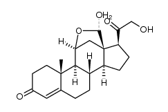 11β,18-Epoxy-18,21-dihydroxypregn-4-ene-3,20-dione结构式