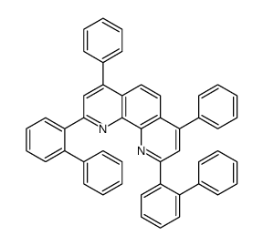 4,7-diphenyl-2,9-bis(2-phenylphenyl)-1,10-phenanthroline结构式