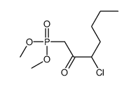 3-chloro-1-dimethoxyphosphorylheptan-2-one结构式