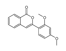 3-(2,4-dimethoxyphenyl)isochromen-1-one结构式