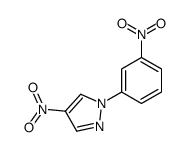 4-nitro-1-(3-nitrophenyl)pyrazole结构式