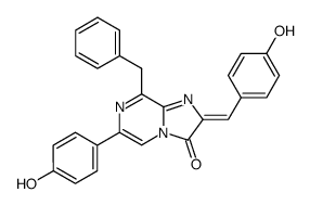 Imidazo[1,2-a]pyrazin-3(2H)-one,6-(4-hydroxyphenyl)-2-[(4-hydroxyphenyl)methylene]-8-(phenylmethyl)- (9CI)结构式