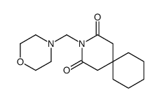 3-(morpholin-4-ylmethyl)-3-azaspiro[5.5]undecane-2,4-dione结构式