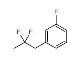 1-(2,2-difluoropropyl)-3-fluorobenzene结构式
