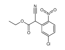 ethyl 2-(5-chloro-2-nitrophenyl)-2-cyanoacetate结构式