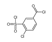 4-chloro-3-chlorosulfonylbenzoyl chloride结构式