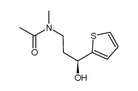 (S)-N-(3-hydroxy-3-(thiophen-2-yl)propyl)-N-methylacetamide结构式