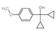 Benzenemethanol, a,a-dicyclopropyl-4-methoxy-结构式