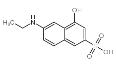 6-(ethylamino)-4-hydroxynaphthalene-2-sulfonic acid结构式
