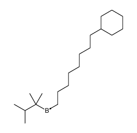 8-cyclohexyloctyl(2,3-dimethylbutan-2-yl)boron结构式