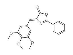2-phenyl-4-[(3,4,5-trimethoxyphenyl)methylidene]-1,3-oxazol-5-one结构式