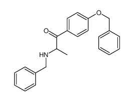 2-(benzylamino)-1-(4-phenylmethoxyphenyl)propan-1-one结构式