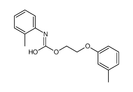 2-(3-methylphenoxy)ethyl N-(2-methylphenyl)carbamate结构式