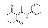 2-(1-anilinoethylidene)cyclohexane-1,3-dione结构式