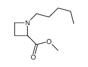 methyl 1-pentylazetidine-2-carboxylate结构式