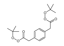tert-butyl 2-[4-(2-tert-butylperoxy-2-oxoethyl)phenyl]ethaneperoxoate结构式