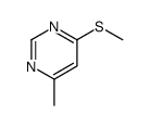 Pyrimidine, 4-methyl-6-(methylthio)- (6CI,9CI)结构式
