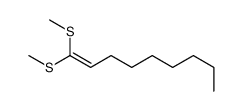 1,1-bis(methylsulfanyl)non-1-ene结构式
