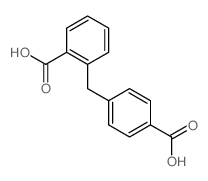 2-[(4-carboxyphenyl)methyl]benzoic acid结构式