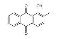 1-羟基-2-甲基蒽醌结构式