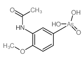 (3-acetamido-4-methoxy-phenyl)arsonic acid结构式
