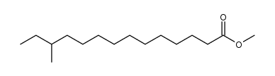 (S)-12-Methyltetradecanoic acid methyl ester结构式