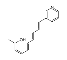 10-pyridin-3-yldeca-3,5,7,9-tetraen-2-ol结构式