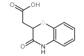 3,4-二氢-3-氧-2H-1,4-苯噻嗪-2-乙酸结构式