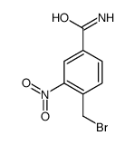 4-(bromomethyl)-3-nitrobenzamide结构式