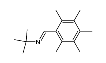 (E)-2-methyl-N-(2,3,4,5,6-pentamethylbenzylidene)propan-2-amine结构式