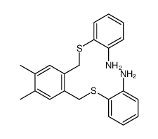 2-[[2-[(2-aminophenyl)sulfanylmethyl]-4,5-dimethylphenyl]methylsulfanyl]aniline结构式