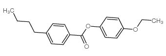 4-正丁基苯甲酸 4-乙氧基苯酯结构式