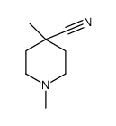 1,4-dimethylpiperidine-4-carbonitrile结构式