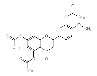 [(2R)-7-acetyloxy-2-(3-acetyloxy-4-methoxy-phenyl)-4-oxo-chroman-5-yl] acetate结构式