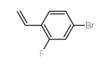 4-BROMO-2-FLUORO-1-VINYLBENZENE结构式