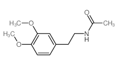 N-(3,4-二甲氧基苯乙基)乙酰胺结构式