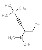 2-dimethylamino-4-trimethylsilyl-but-3-yn-1-ol结构式