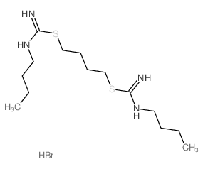 Pseudourea,2,2'-tetramethylenebis[1-butyl-2-thio-, dihydrobromide (8CI)结构式