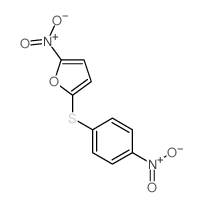 2-nitro-5-(4-nitrophenyl)sulfanyl-furan结构式
